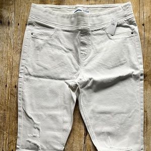 White NY & C 7th Avenue size 14 high waist ankle pant